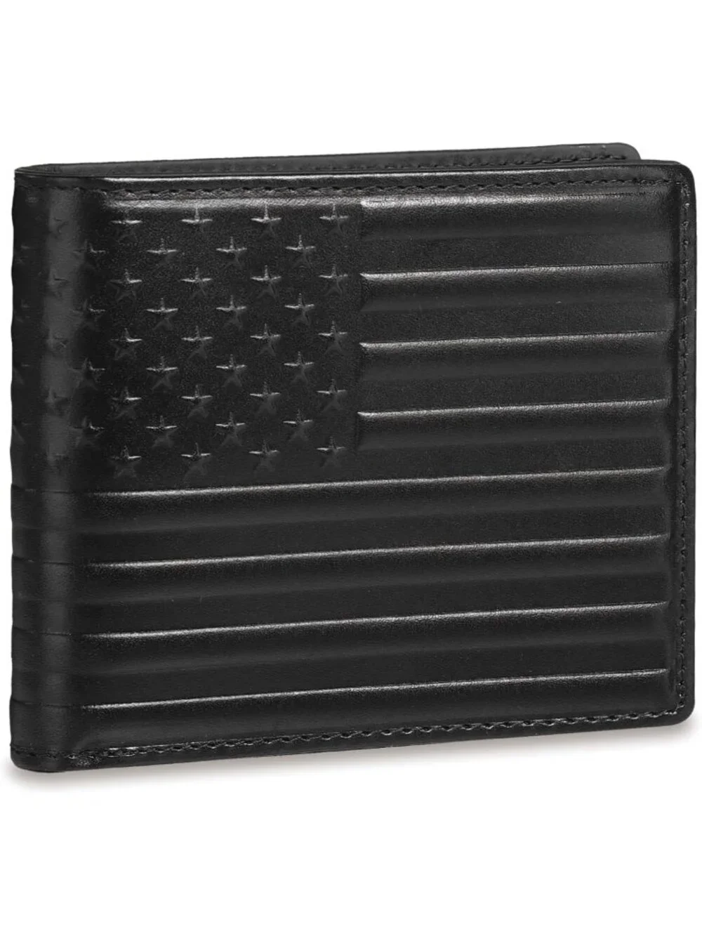 Men's RFID Blocking Bifold Wallet - Full Grain Leather, 2 ID Windows, 13 Card
